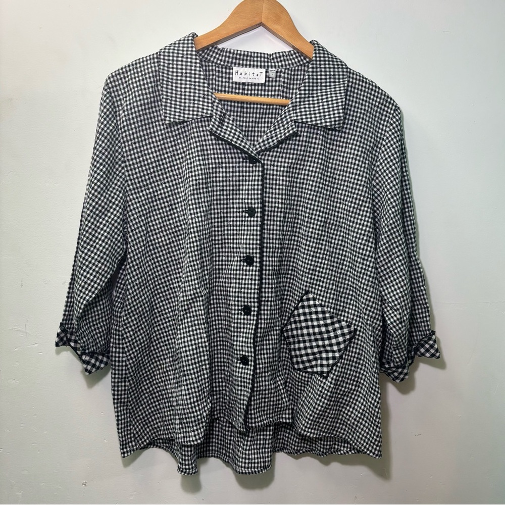 Habitat Black & White Checkered Shirt